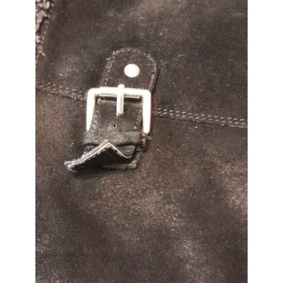 Alfani Vermont Womens Suede Leather Shearling Triple Buckle Size 8 Riding Boots - Picture 8 of 12